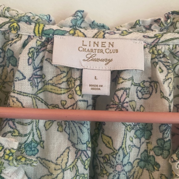 Linen Blouse by Charter Club - Picture 2 of 5